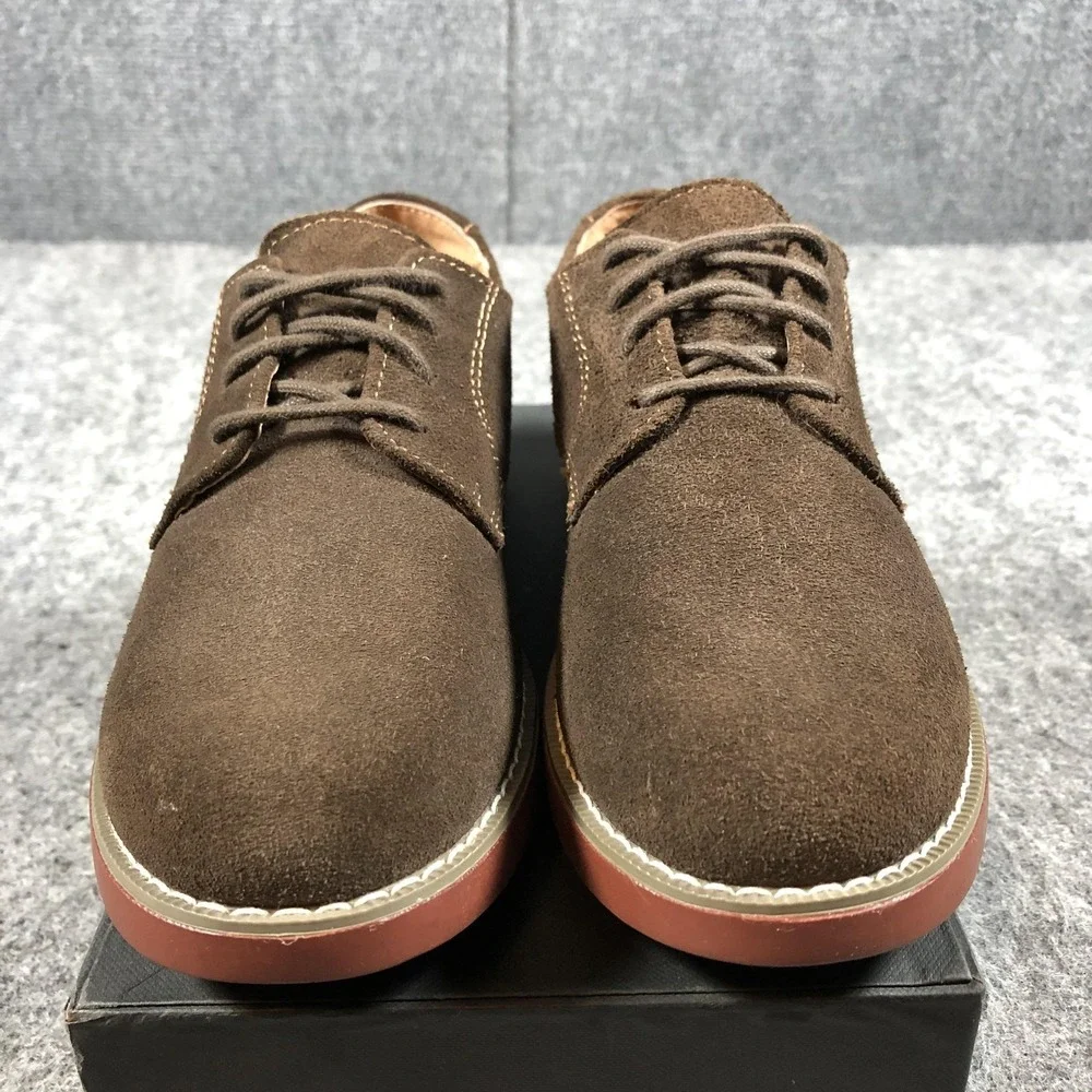 GH‎ Bass Boys 4 Brown Suede Derby Dress Shoes Junior 2 0402-6939-211